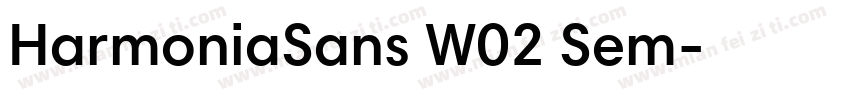 HarmoniaSans W02 Sem字体转换